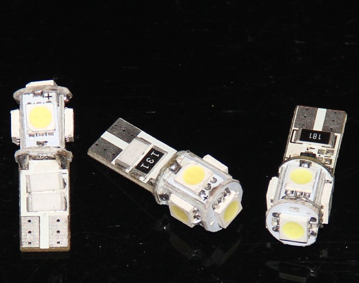 廠傢直銷 汽車車外燈LED通用牌照燈T10超亮5W5內閱讀燈門燈解碼工廠,批發,進口,代購