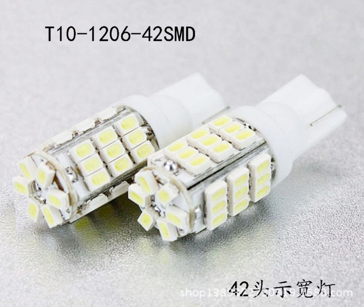 廠傢供應T10-42smd-1206led車用led牌照燈 12v汽車led燈led發光燈工廠,批發,進口,代購