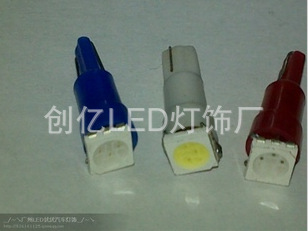 創億供應T5 型號 5050-1SMD LED車燈 機表燈 中控臺、按鈕指示燈工廠,批發,進口,代購