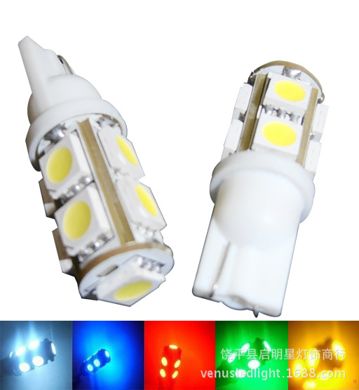 廠傢直銷T10-9smd 白色 5050 led燈 示寬燈 指示燈 牌照燈工廠,批發,進口,代購