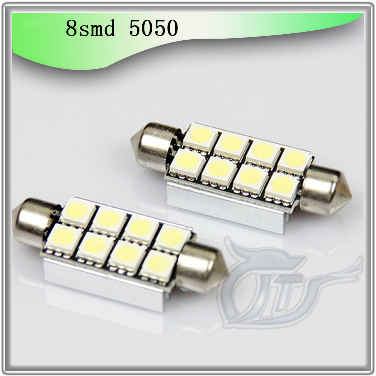 廠傢直銷 led車頂燈 雙尖-8smd led汽車燈 led閱讀燈 Canbus雙尖工廠,批發,進口,代購