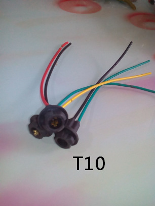 T10 機表燈插座 插泡燈線 菱形通用橡膠轉向燈座批發・進口・工廠・代買・代購