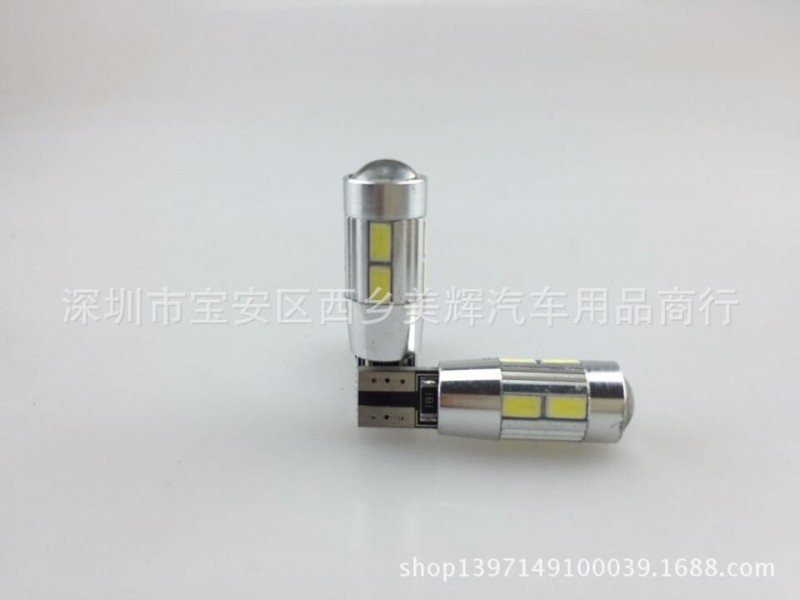 汽車LED T10-5630示寬燈 5630-10SMD 高亮解碼示寬燈 散光+聚光工廠,批發,進口,代購