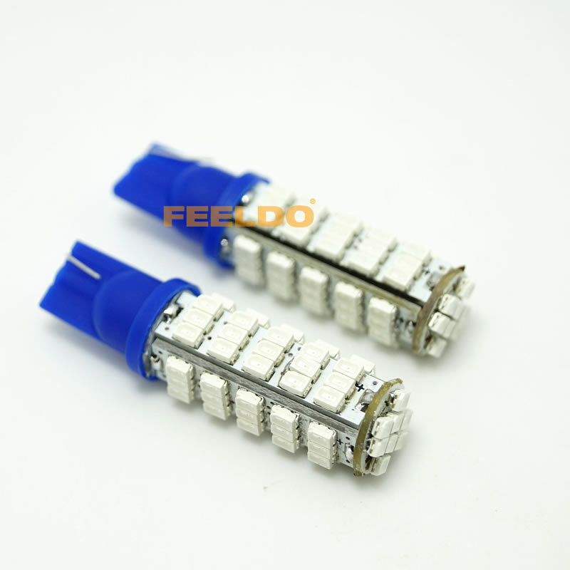 汽車LED燈 T10 194 1206/3020-68SMD 藍色  #3992工廠,批發,進口,代購