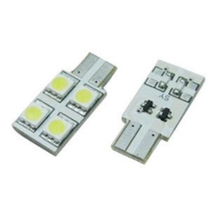 廠傢直銷汽車LED 閱讀燈-車燈燈T10-5050-4SMD 帶無極 解碼功能工廠,批發,進口,代購