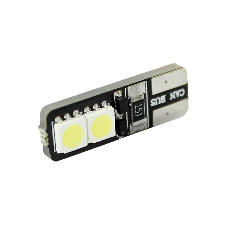 LED 車燈 W5W T10 4SMD 5050 LED CANBUS 廠傢直銷  12V 正白工廠,批發,進口,代購