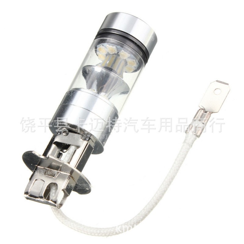 工廠直銷 汽車LED霧燈 H3 CREE 20smd 100W 大功率車燈 錐形 新款工廠,批發,進口,代購