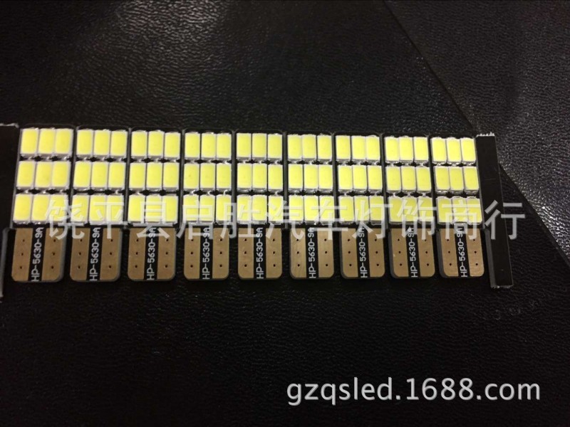 T10 5630 解碼單麵9smd 示寬燈 機表燈 牌照燈汽車改裝通用小車燈工廠,批發,進口,代購