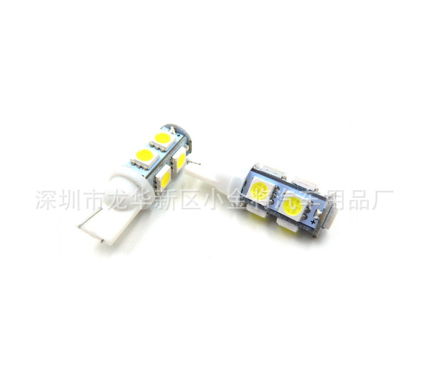 汽車LED T10-9SMD-5050 w5w 示寬燈 閱讀燈 機表燈 工作燈9SMD工廠,批發,進口,代購