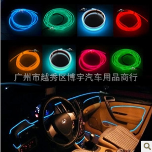 汽車裝飾燈 LED 車內氛圍燈 3D EL冷光線 冷光燈 內飾改裝裝飾線工廠,批發,進口,代購