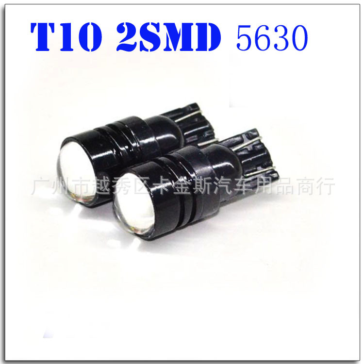 汽車機表燈T10 2smd 5630 led機表燈 牌照燈 示寬燈 帶透鏡聚光燈工廠,批發,進口,代購