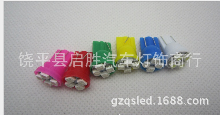 廠傢直銷W5W 汽車LED T10 1210 4SMD 機表燈示寬燈 小燈 門燈工廠,批發,進口,代購