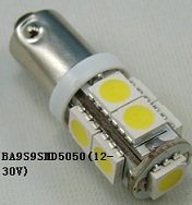 BA9S 9SMD 5050 12-30V 指示燈信號燈機表燈牌照燈閱讀燈工廠,批發,進口,代購