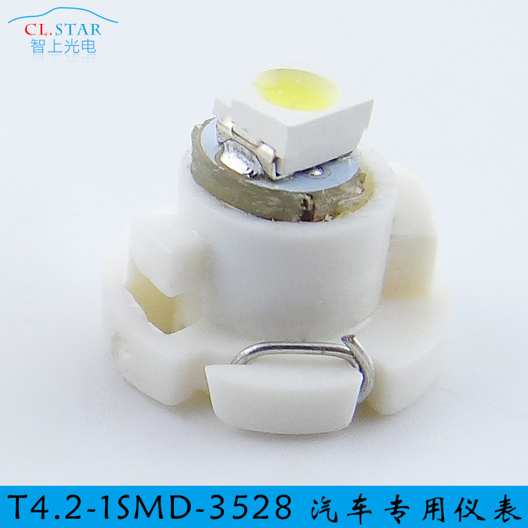 廠傢直銷led車燈 汽車改裝機表燈 t4.2-1smd-3528LED機表燈指示燈工廠,批發,進口,代購