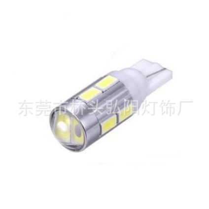 弘陽供應T10 5730 10SMD 高亮帶透鏡汽車示寬燈 LED機表燈工廠,批發,進口,代購