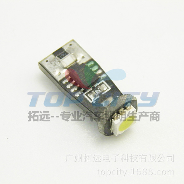 LED,汽車LED,LED車燈T10 1SMD 5050 14.5V CANBUS汽車led牌照燈工廠,批發,進口,代購