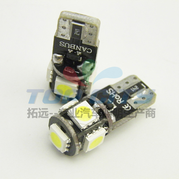 LED,汽車LED,LED牌照燈T10 5SMD 5050 14.5V CANBUS汽車led牌照燈工廠,批發,進口,代購