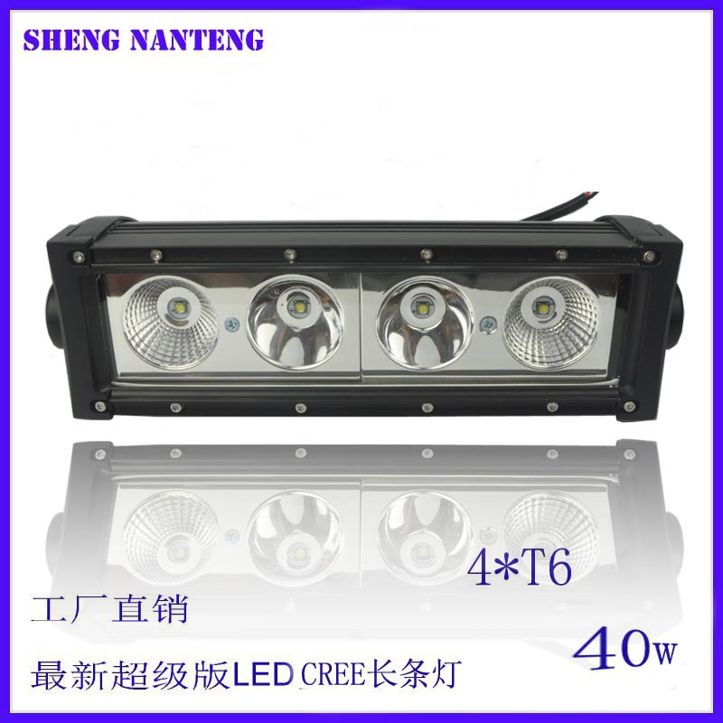 優質單排長條燈40W CREE 4*10W LED工程燈/越野燈/皮卡車燈批發工廠,批發,進口,代購