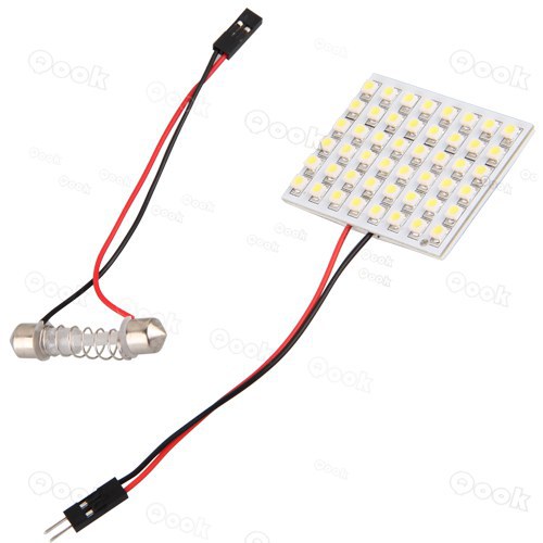 48 LED 5050SMD 燈板（帶雙麵膠）白光+雙尖燈燈座 （JHI773）工廠,批發,進口,代購