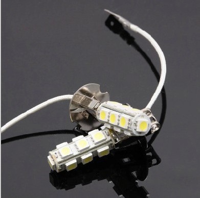 汽車汽車LED燈泡H3-13SMD 車燈5050長亮霧燈KD廣州否LED霧燈4120.工廠,批發,進口,代購