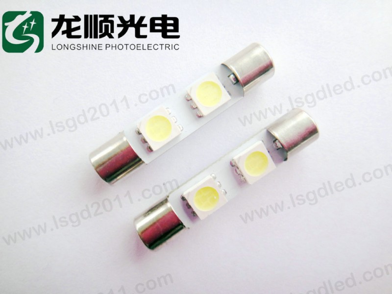 【廠傢直銷】高品質LED汽車燈 T6.3-2SMD5050 牌照燈  歡迎選購工廠,批發,進口,代購