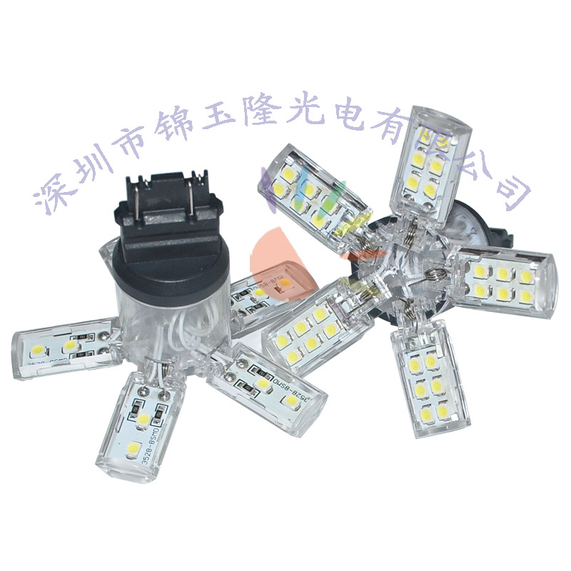 錦玉隆廠傢直銷汽車LED剎車燈 T20雙絲 40SMD-3528燈珠工廠,批發,進口,代購