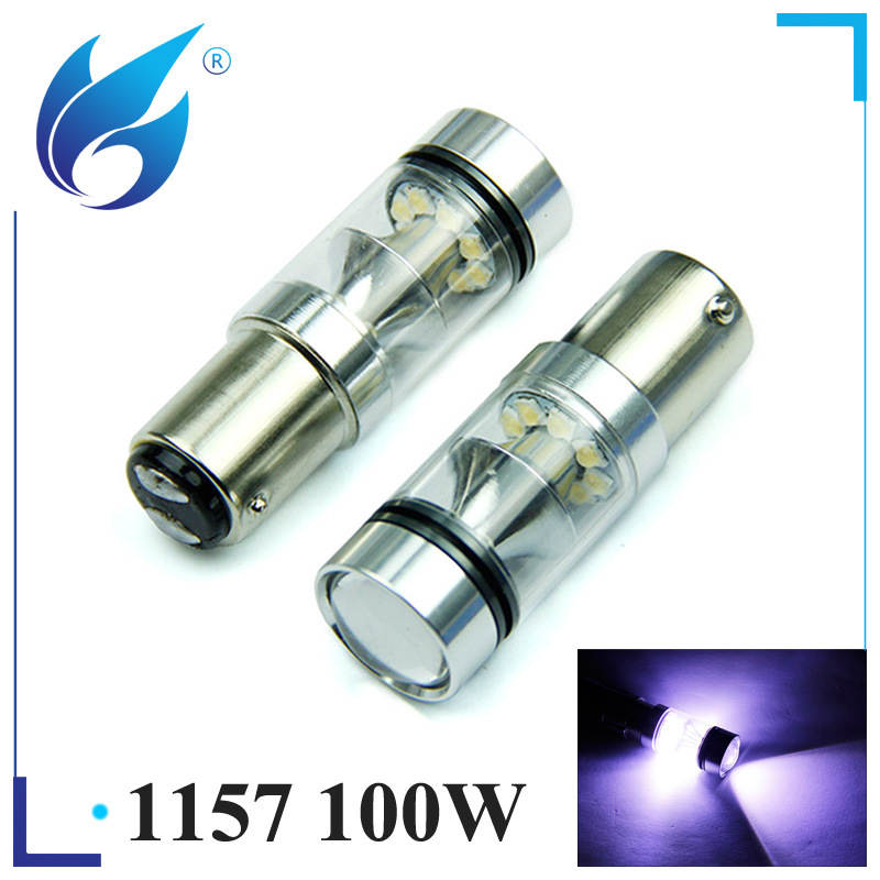 汽車LED大功率1157 剎車燈 100W 20SMD BAY15D 夏普 LED製動燈泡工廠,批發,進口,代購