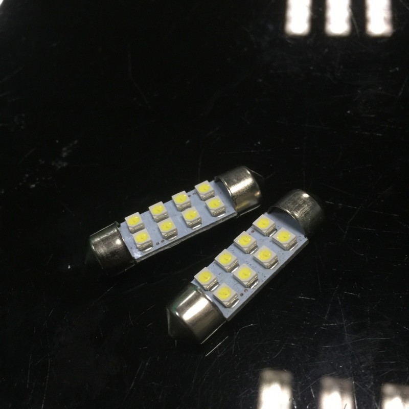 汽車內飾燈車頂閱讀燈LED燈雙尖8SMD 3528燈芯3MM工廠,批發,進口,代購