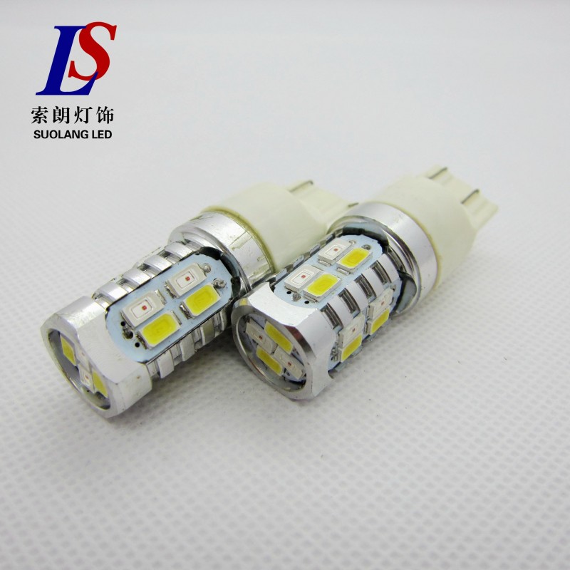 LED雙色剎車燈 T20剎車燈 白+黃剎車燈 7443-5630-20SMD剎車燈工廠,批發,進口,代購