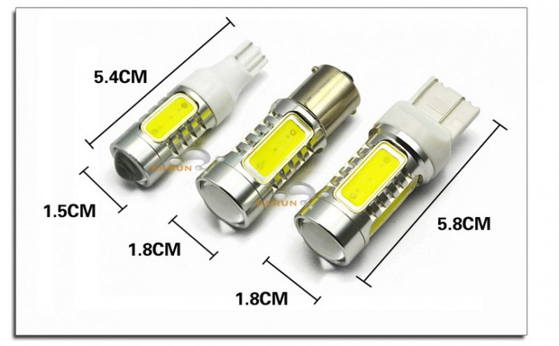 T15 T20 1156 汽車倒車燈 7.5W LED大功率 流氓後車燈 透鏡 散光工廠,批發,進口,代購