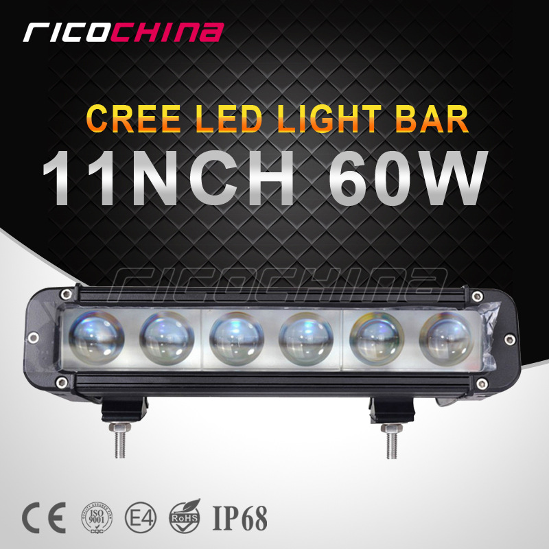 單排LED長條燈 改裝越野車燈 60W CREE led 4D魚眼凸透鏡射燈工廠,批發,進口,代購