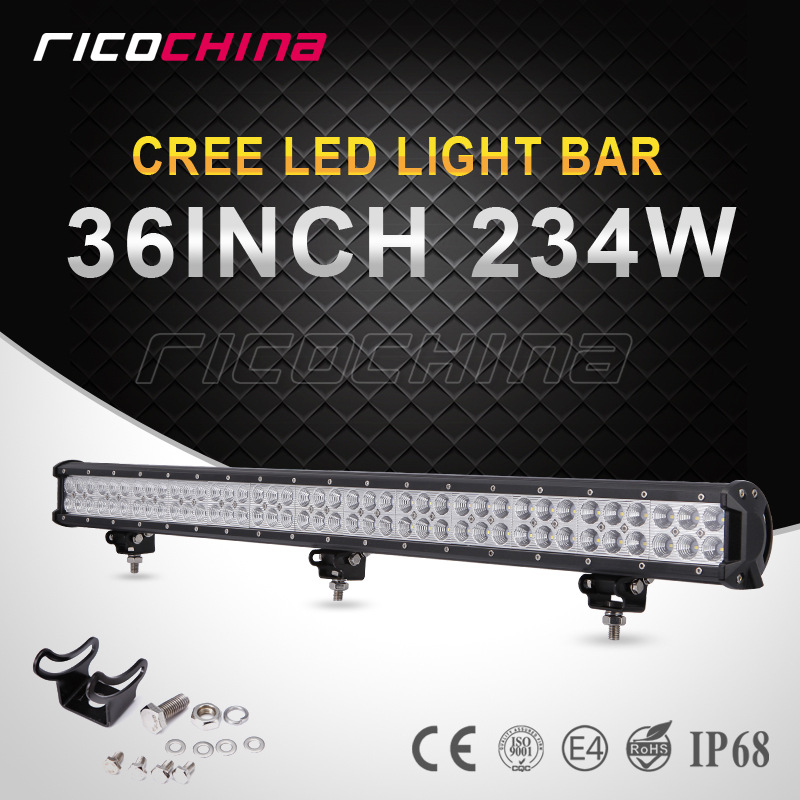 大功率雙排234W CREE LED長條燈 汽車檢修長條燈 LED越野車頂燈工廠,批發,進口,代購