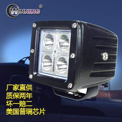 廠傢供應 12W led工作燈 越野車燈 汽車輔助燈 LED工作燈泛/聚光工廠,批發,進口,代購