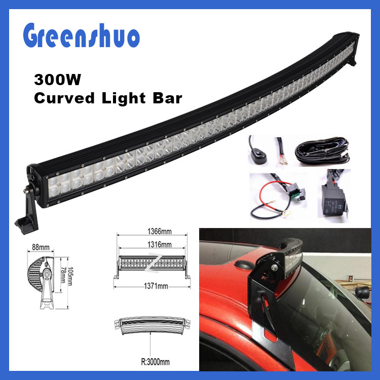 綠爍300W LED條燈越野車頂燈cree work light bar led cree大功率工廠,批發,進口,代購