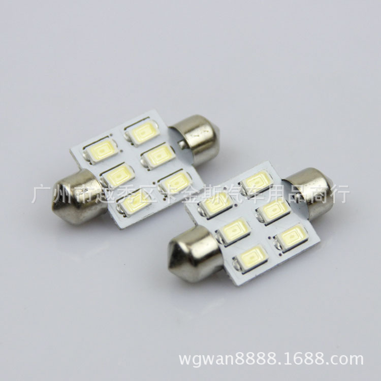 廠傢供應LED 雙尖31-6SMD-5630 閱讀燈 車頂燈 牌照燈/後備箱燈工廠,批發,進口,代購