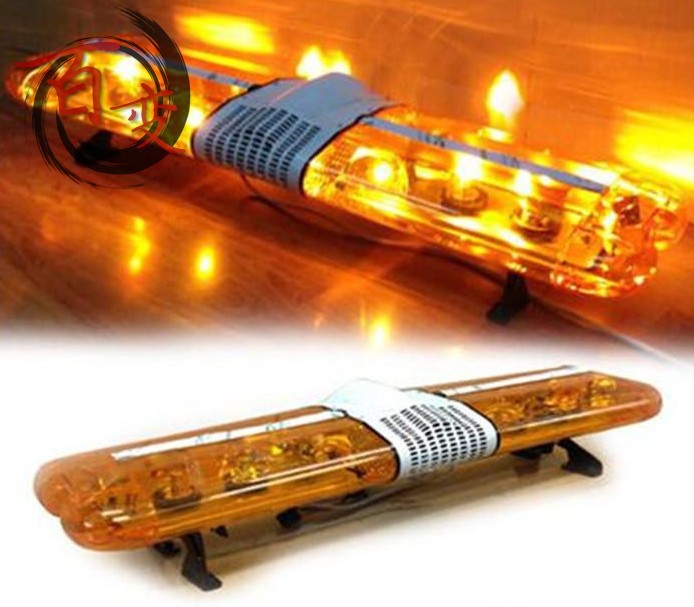 超薄工字型LED爆閃燈長排工程黃車頂 救援清障車配件全套報警燈12批發・進口・工廠・代買・代購