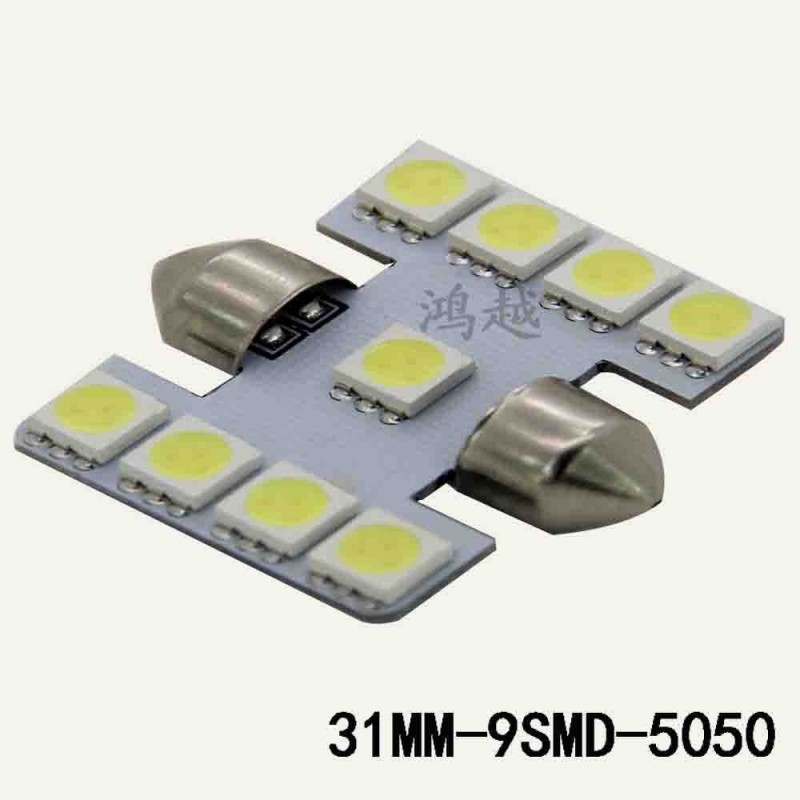 LED示寬燈 車頂燈 牌照燈 閱讀燈 雙尖 - 9SMD5050三芯片工廠,批發,進口,代購