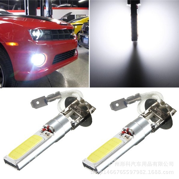 廠傢批發 新款 汽車LED霧燈 COB芯片車燈 H1/H3大功率前霧燈10W工廠,批發,進口,代購