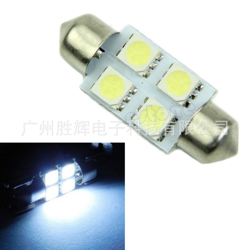 工廠直銷 汽車led燈36MM 5050 4SMD 雙尖燈 led車頂燈 牌照燈工廠,批發,進口,代購