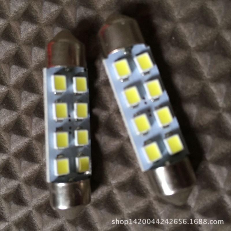 汽車LED雙尖燈 41MM 1210 3528 8SMD 改裝LED車內燈 LED車頂燈工廠,批發,進口,代購