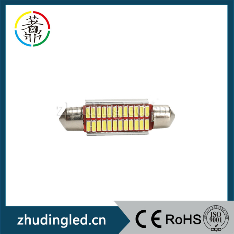 廠傢熱銷 6v 39/41/42mm 汽車LED閱讀燈 雙尖解碼 3014smd 24工廠,批發,進口,代購