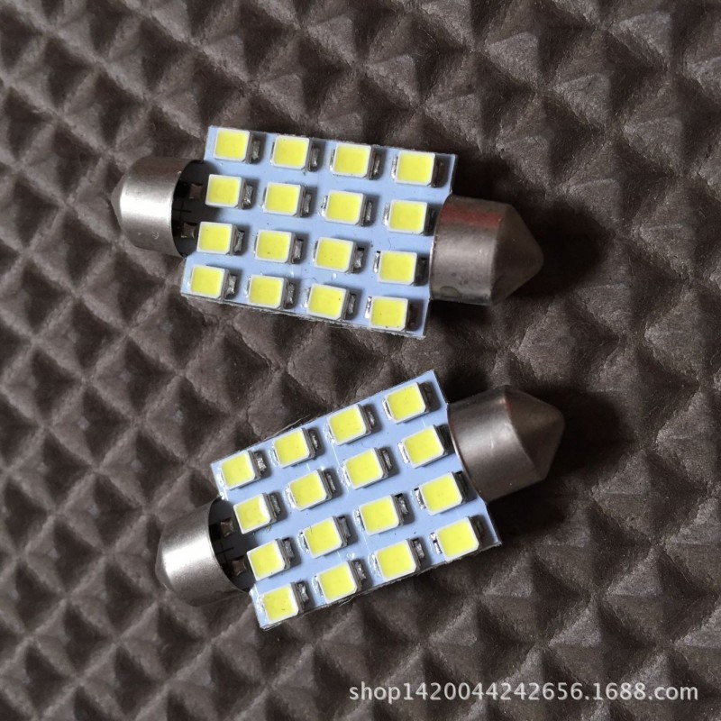 汽車led雙尖燈 41MM 3528 16SMD led車頂燈 牌照燈 汽車備份燈工廠,批發,進口,代購