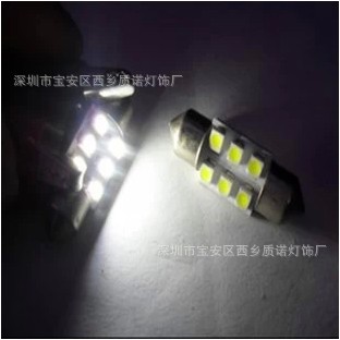 質諾 汽車LED雙尖 -1206-6SMD 閱讀燈/車頂燈/牌照燈/後備箱燈工廠,批發,進口,代購