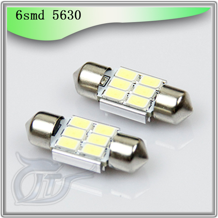 雙尖 5630-6SMD -31mm 高亮LED閱讀燈 雙尖帶解碼 車頂燈 LED燈工廠,批發,進口,代購