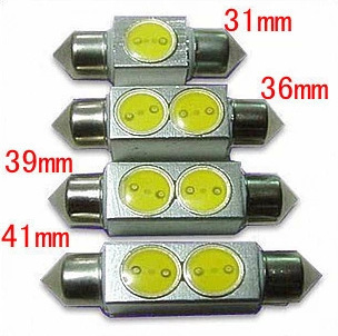 汽車雙尖2W 大功率汽車LED車頂燈/牌照燈/閱讀燈/車門燈36mm/39mm批發・進口・工廠・代買・代購