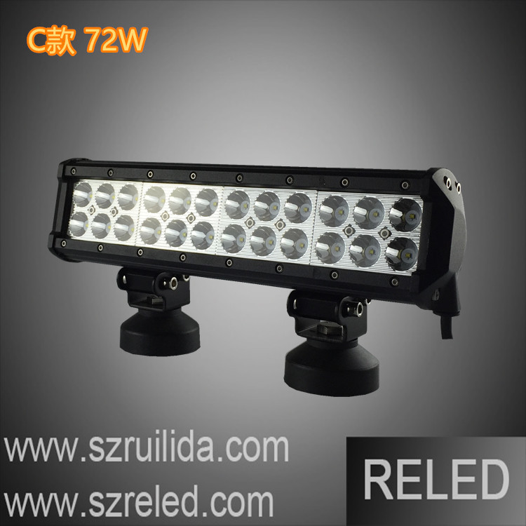 廠傢直銷LED72W長條燈 LED沙灘車燈CREE72W 除雪車燈 越野車燈批發・進口・工廠・代買・代購