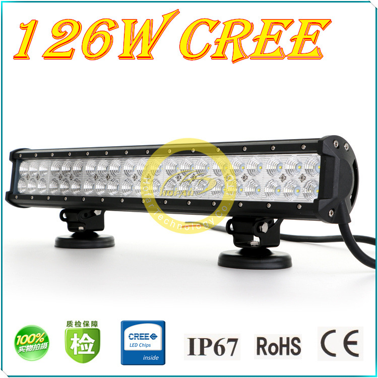 爆款現貨126W CREE LED工作燈 汽車長條燈 工程燈 越野車燈12V24V工廠,批發,進口,代購