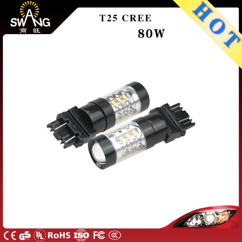 汽車LED大功率 CREE 80W T25 倒車燈 3157 3156 剎車燈 車燈批發・進口・工廠・代買・代購