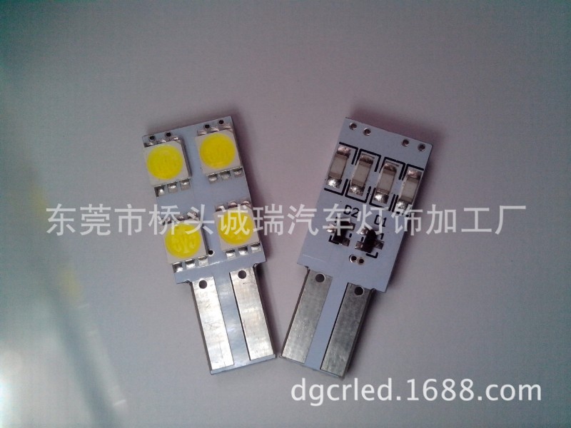 誠瑞燈飾廠 供應高品質led車燈 T10-4smd led示寬燈 高亮5050批發・進口・工廠・代買・代購