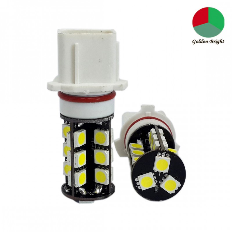 廠傢直銷 P13W 27SMD 5050 W 無極性 解碼 霧燈 LED車燈 汽車燈批發・進口・工廠・代買・代購